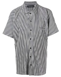 Chemise à manches courtes à rayures verticales grise Y/Project