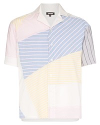 Chemise à manches courtes à rayures verticales multicolore Ahluwalia