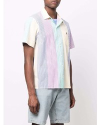 Chemise à manches courtes à rayures verticales multicolore Polo Ralph Lauren