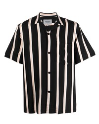 Chemise à manches courtes à rayures verticales noire Carhartt WIP