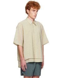 Chemise à manches courtes beige LE17SEPTEMBRE