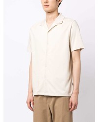 Chemise à manches courtes beige BOSS