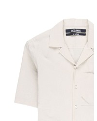 Chemise à manches courtes beige Jacquemus