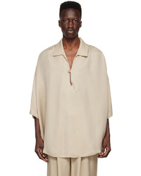 Chemise à manches courtes beige King & Tuckfield