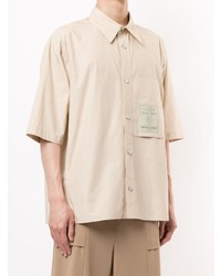 Chemise à manches courtes beige Wooyoungmi