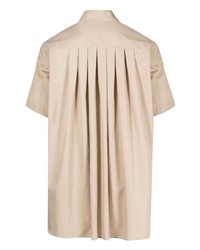 Chemise à manches courtes beige Fumito Ganryu