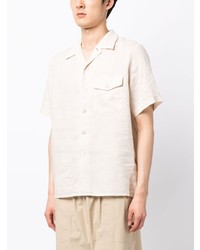 Chemise à manches courtes beige PS Paul Smith