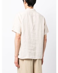 Chemise à manches courtes beige PS Paul Smith