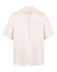 Chemise à manches courtes beige Roberto Collina