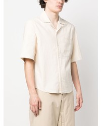 Chemise à manches courtes beige Jacquemus