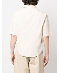 Chemise à manches courtes beige Jacquemus