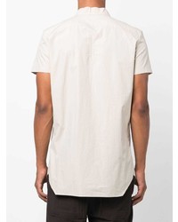 Chemise à manches courtes beige Rick Owens