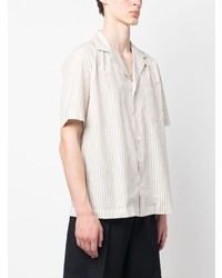 Chemise à manches courtes beige Lardini