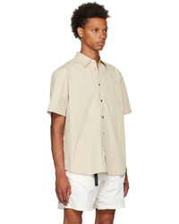 Chemise à manches courtes beige John Elliott