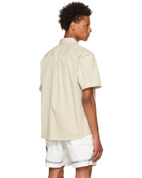 Chemise à manches courtes beige John Elliott