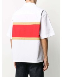 Chemise à manches courtes blanc et rouge Marni