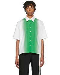 Chemise à manches courtes blanc et vert Carlota Barrera