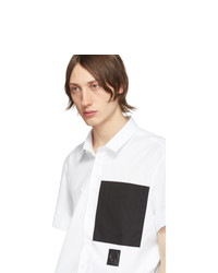 Chemise à manches courtes blanche et noire Neil Barrett