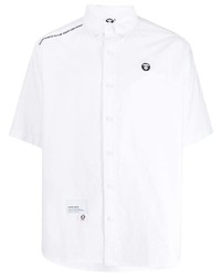 Chemise à manches courtes blanche AAPE BY A BATHING APE