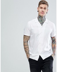 Chemise à manches courtes blanche ASOS DESIGN