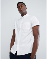 Chemise à manches courtes blanche ASOS DESIGN