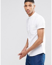 Chemise à manches courtes blanche Asos