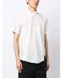 Chemise à manches courtes blanche Black Comme Des Garçons