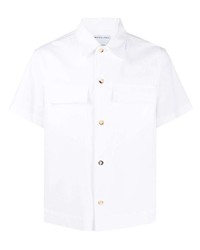 Chemise à manches courtes blanche Bottega Veneta