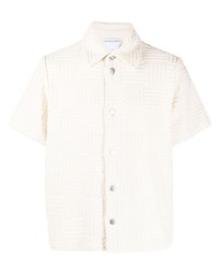 Chemise à manches courtes blanche Bottega Veneta