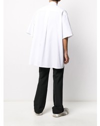 Chemise à manches courtes blanche Givenchy