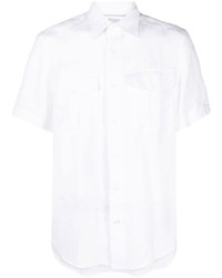 Chemise à manches courtes blanche Brunello Cucinelli