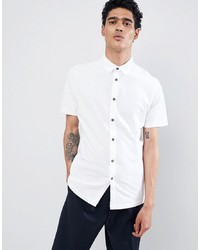 Chemise à manches courtes blanche Burton Menswear