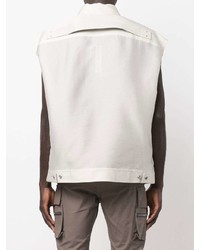 Chemise à manches courtes blanche Rick Owens