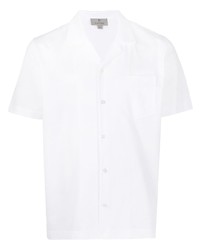 Chemise à manches courtes blanche Canali