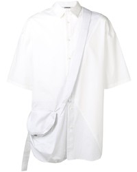 Chemise à manches courtes blanche Chalayan