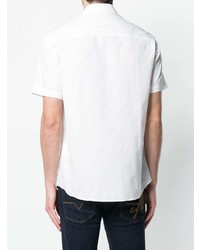 Chemise à manches courtes blanche Versace Jeans