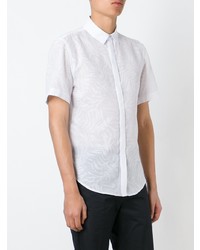 Chemise à manches courtes blanche Chalayan