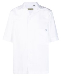 Chemise à manches courtes blanche Corneliani