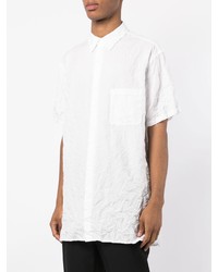 Chemise à manches courtes blanche Yohji Yamamoto