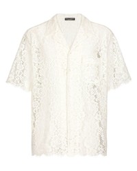 Chemise à manches courtes blanche Dolce & Gabbana