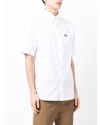 Chemise à manches courtes blanche Fred Perry