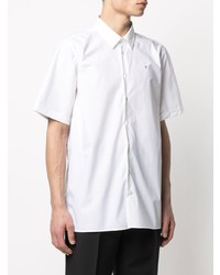 Chemise à manches courtes blanche Raf Simons