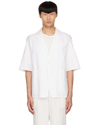 Chemise à manches courtes blanche Ermenegildo Zegna Couture