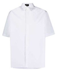 Chemise à manches courtes blanche Fendi