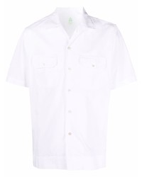 Chemise à manches courtes blanche Finamore 1925 Napoli