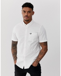 Chemise à manches courtes blanche Fred Perry