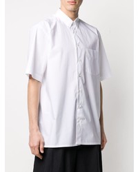 Chemise à manches courtes blanche Raf Simons