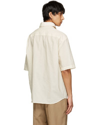 Chemise à manches courtes blanche Lemaire