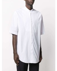 Chemise à manches courtes blanche Jil Sander