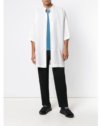 Chemise à manches courtes blanche Homme Plissé Issey Miyake